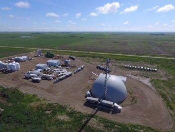 Loading at Blair's Ag Dome